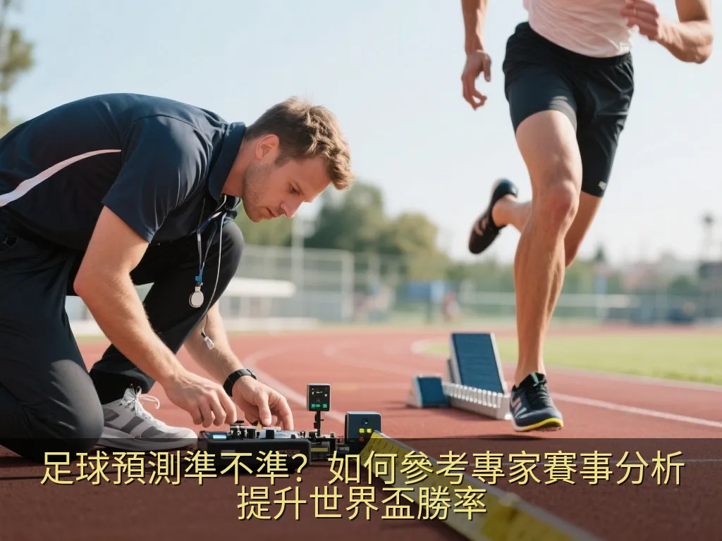 一個專業的分析師辦公桌面,筆記本上畫有足球戰術示意圖,旁邊放著平板電腦顯示著抽象的勝率分析曲線圖與一杯咖啡